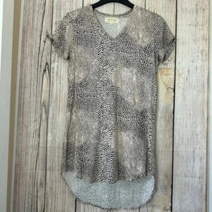 Anthropologie Cloth & Stone Womens animal Print mini dress size XS